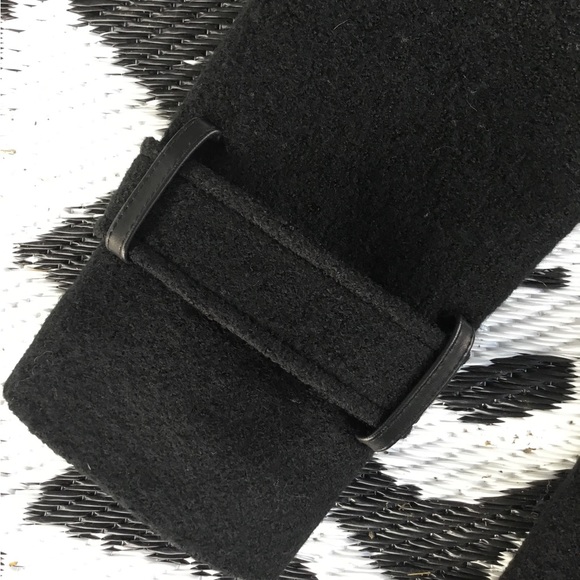 SOIA & KYO Wool Coat with leather detail - medium - Picture 5 of 9